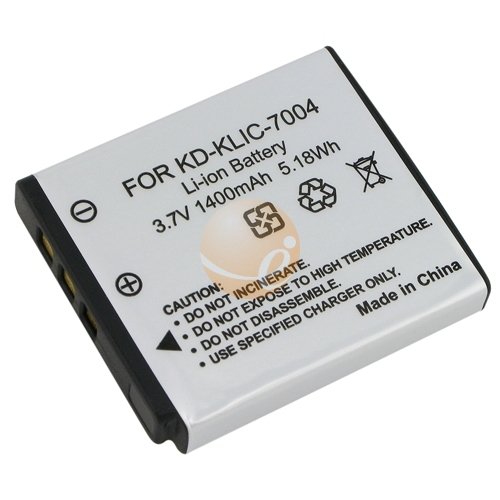 Superior Quality Replacement Battery for Specific Digital Camera and Camcorder Models / Compatible with Kodak KLIC-7004, EasyShare M-Series: M1033, M1093 IS, V-Series: V1073,V1233,V1253,V1273, Pocket Video Cameras Zi-Series: Zi8, Fujifilm FinePix F100fc, F200EXR, F50fd, F60fd, F70EXR, Pentax Optio A36, S10, S12, A40