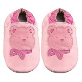 Ministar Baby Leather Shoes - Pink Bear