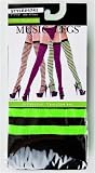 51i1CHnX8dL. SL160  Music Legs Opaque Stripes Thigh High   Green & Blue   ONE SIZE