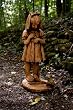 Hope Girl w/Frog Statue/Birdbath