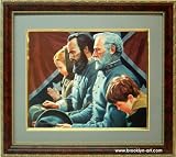 Confederate Generals By Mort Kustler Framed & Matted