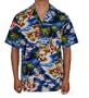 Hawaii Islands Map Hawaiian Aloha Shirt , 2XL, NAVY