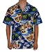 Hawaii Islands Map Hawaiian Aloha Shirt , 2XL, NAVY