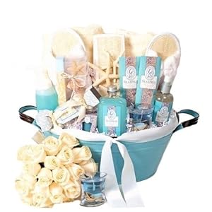 Ocean Spray Spa Basket for Women – Great Mothers Day Gift Idea for Her