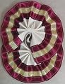 Draft Horse Decoration Tail Bow - Gold & Burgundy