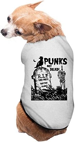 Gray Punks Not Dead The Exploited Ramones CBGB Rock Supplies Dog Costumes Puppy T Shirt