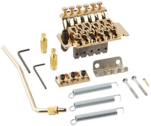 1pkg Licensed Floyd Rose Gold Guitar Tremolo Bridge Parts System