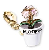 Juicy Couture - Juicy Couture Limited Edition 14K Gold Blooming Flower Pot Charm