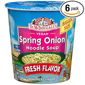 Dr. McDougall's Right Foods Vegan Spring Onion Noodle Soup, 1.9-Ounce Cups (Pack of 6)