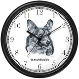 Corgi Pembroke Welsh Dog Wall Clock by WatchBuddy Timepieces (Black Frame)