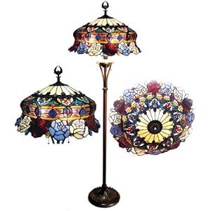 Tiffany Lamp on Amazon Com Antique Elegance Roses Tiffany Style Floor Lamp