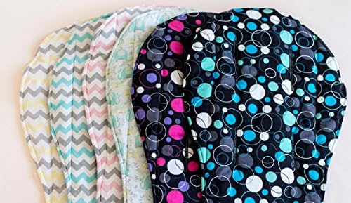 Bambella Designs Aqua Elephant Pram Liner with Free Strap Covers