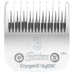 Oster CryogenX Professional Animal Clipper Blade, Size # 3 Skip Tooth
