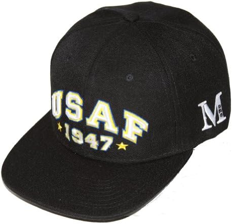 Officially Licensed United States Air Force 1847 Snapback Hat, Black