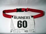 Sporting Goods : NEW RED RACE NUMBER BELT TRIATHLON MARATHON RUNNING RUN