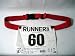 Sporting Goods : NEW RED RACE NUMBER BELT TRIATHLON MARATHON RUNNING RUN