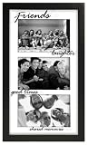 Friends 3 Opening Picture Frame Collage Black 4x6