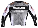 Joe Rocket Suzuki Replica Mesh Mens Motorcycle Jacket Gunmetal/White/Black/Silver XXL