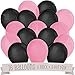 Big Dot of Happiness Chic 18th Birthday - Pink, Black and Gold - Confetti and Balloon Party Decorations - Combo Kit