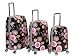 Rockland Luggage Vision Polycarbonate 3 Piece Luggage Set, Pucci, One Size