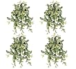 FOUR 27" Magnolia Leaf Artificial Hanging Bushes w/Berries