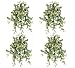 FOUR 27" Magnolia Leaf Artificial Hanging Bushes w/Berries
