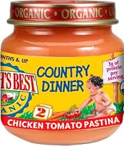 Earth's Best Organic Country Dinner, 2nd Chicken Tomato Pastina, 4 Ounce Jars (Pack of 12)
From Earth's Best
