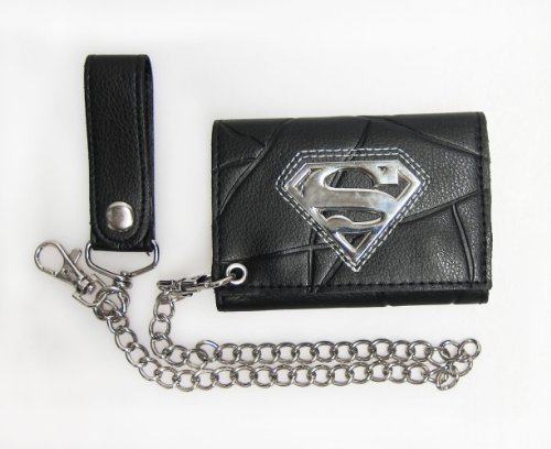 Superman Silver Shield Chain Wallet