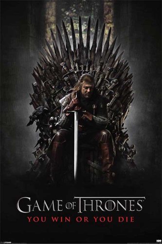 Empire 426741 Game of Thrones - You Win Or You Die - Fantasy Film Poster - Grösse 61 x 91.5 cm