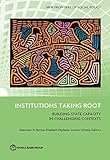 Institutions taking root : building state capacity in challenging contexts