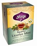 Yogi Egyptian Licorice Mint, Herbal Tea Supplement, 16-Count Tea Bags (Pack of 6)