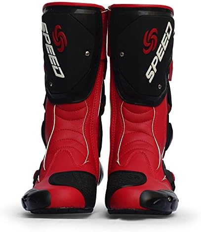 MCOSS Waterproof Motorcycle Boots for Men Dirt Bike Motocross Boots Adult Motorcycle Racing Shoes Men's Off-Road Motorcycle Boots Adult Shoes Motorcycle Bike Racing Gear Speed Boots