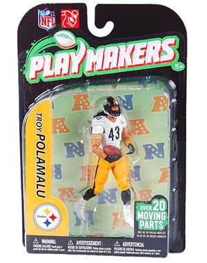 NFL Pittsburgh Steelers McFarlane 2011 Playmakers Series 2 Extended Edition Troy Polamalu Action Figure