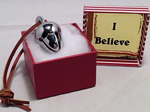 Elf Favorite Polar Double Chamber Silver Sleigh Bell From Santa's Sleigh W I Believe Box Express From the Workshop