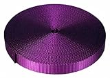 1" Inch 10 Yards Purple Nylon Heavy Webbing