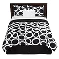 Home Irregular Circle Bedding Collection - Black & White