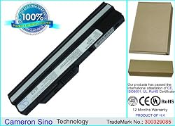 Black 4400mah (6-cell) Battery for MSI Wind U100, Medion Akoya Mini E1210 & Compatibles