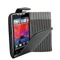 Motorola RAZR Black Leather Flip Case & Protective Sock By Kolay