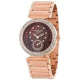Stuhrling Original Women's 504B.124472 Soiree Elite Diamond Brown Mother-Of-Pearl Dial Watch