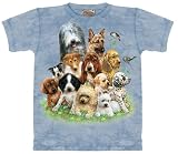 The Mountain Puppies In Grass Dogs Short Sleeve Tee T-shirt