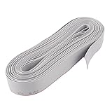 uxcell FFC　フラットリボンケーブル　ワイヤ　グレー　16ピン　7M長さ 105C 300V