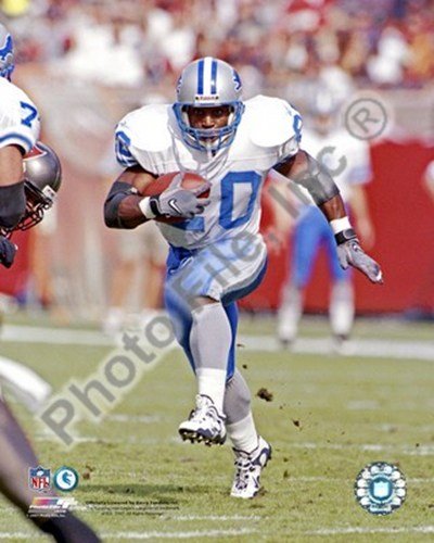 Barry Sanders action Art Poster PRINT Unknown 8x10
