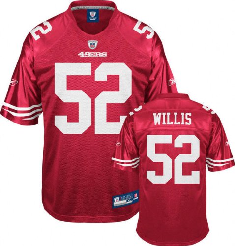 Patrick Willis Youth Jersey Red Replica #52 San Francisco 49ers Large 14-16