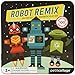 Petit Collage Magnetic Play Set, Robot Remix – Mix & Match Magnetic Game Board, Ideal for Ages 3+ – Includes 2 Magnetic Scenes and over 25 Magnet Pieces, Ideal Travel Activity for Kids