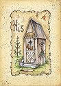 His Outhouse Poster Print