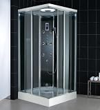 DreamLine Jetted Steam Shower Cabin REFLECTION Shower: 39 3/8 W x 39 3/8 D x 88 5/8 H