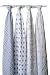 aden + anais Muslin Wraps 4-Pack - Blue and White