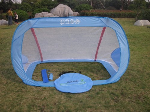 6x4 ft foldable soccer goal portable w carry case durable pass goals  more detail click!