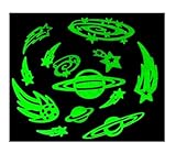 3d Glow in the Dark Shooting Stars SET Night Kids Wall Decor-set of 12