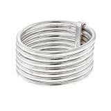 Multi Band Stack Ring Sterling Silver 7 Ring Set